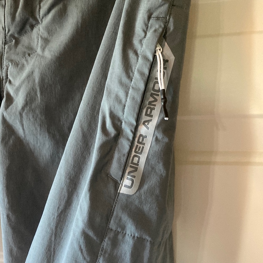 Mens 34 Swim Trunks Under Armour HeatGear Gray (ABBA) - Picture 3 of 12